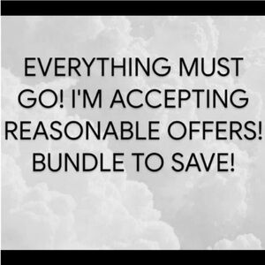 ✅✅✅✅✅I AM ACCEPTING EVERY OFFER WITH IN REASON✅✅✅✅✅

MAJOR CLOSET CLEANOUT